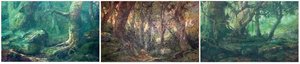 Triptyque de la patrie : Matin, Midi, Soir - Antonio Parreiras